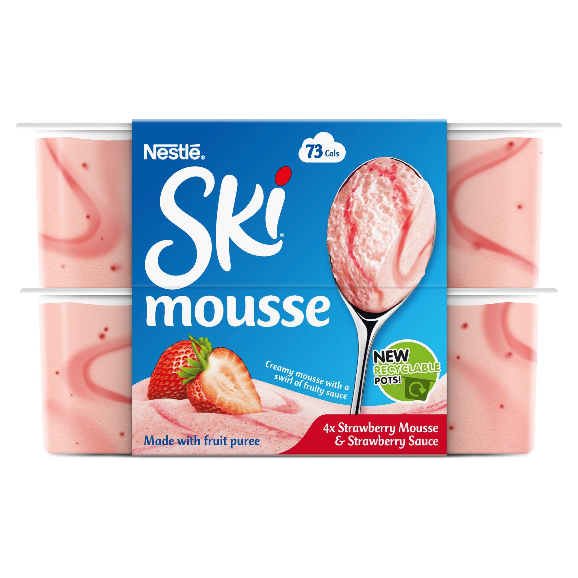 Nestle Ski Mousse Strawberry 4pk (4x60g)