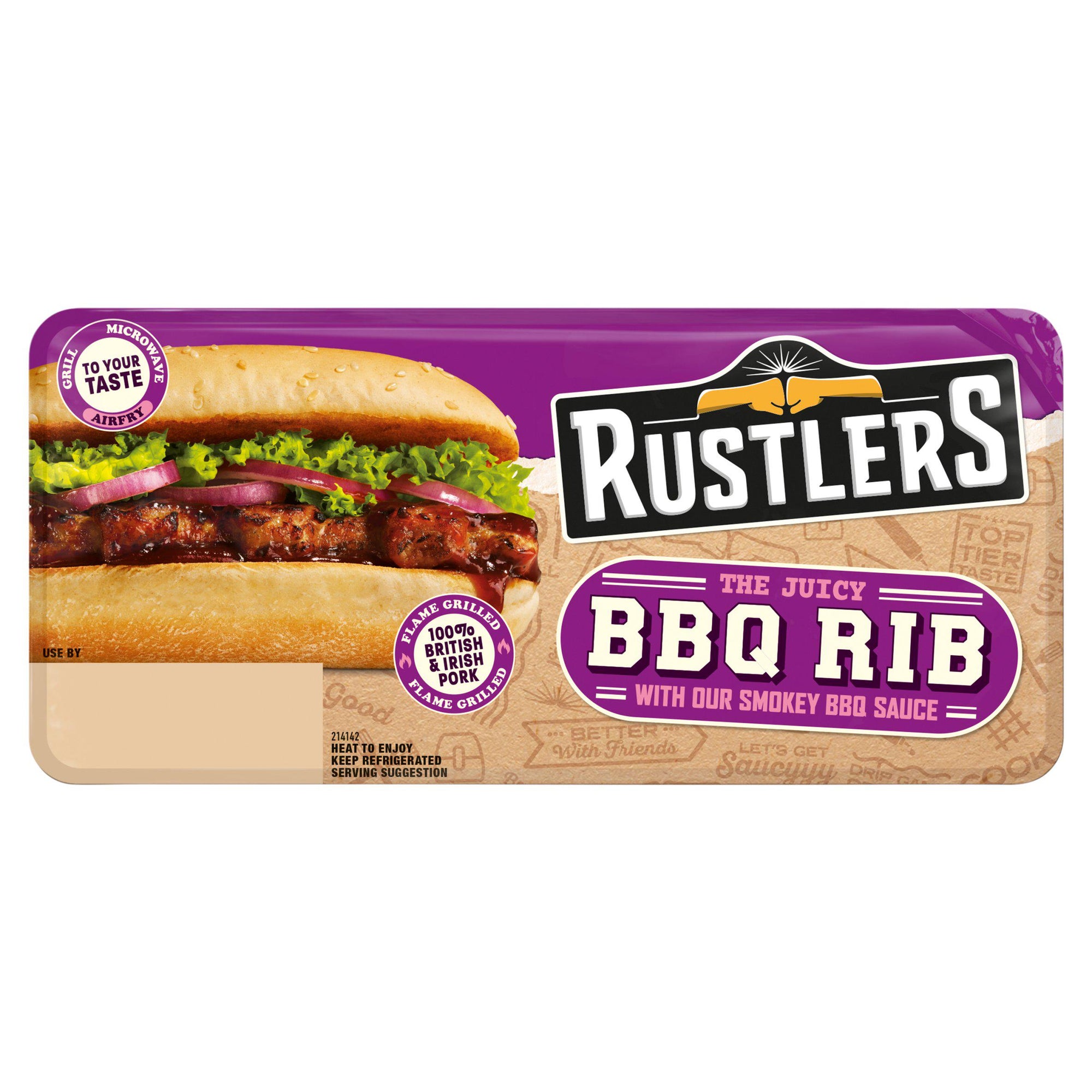 Rustlers The Flame Grilled BBQ Rib 157g