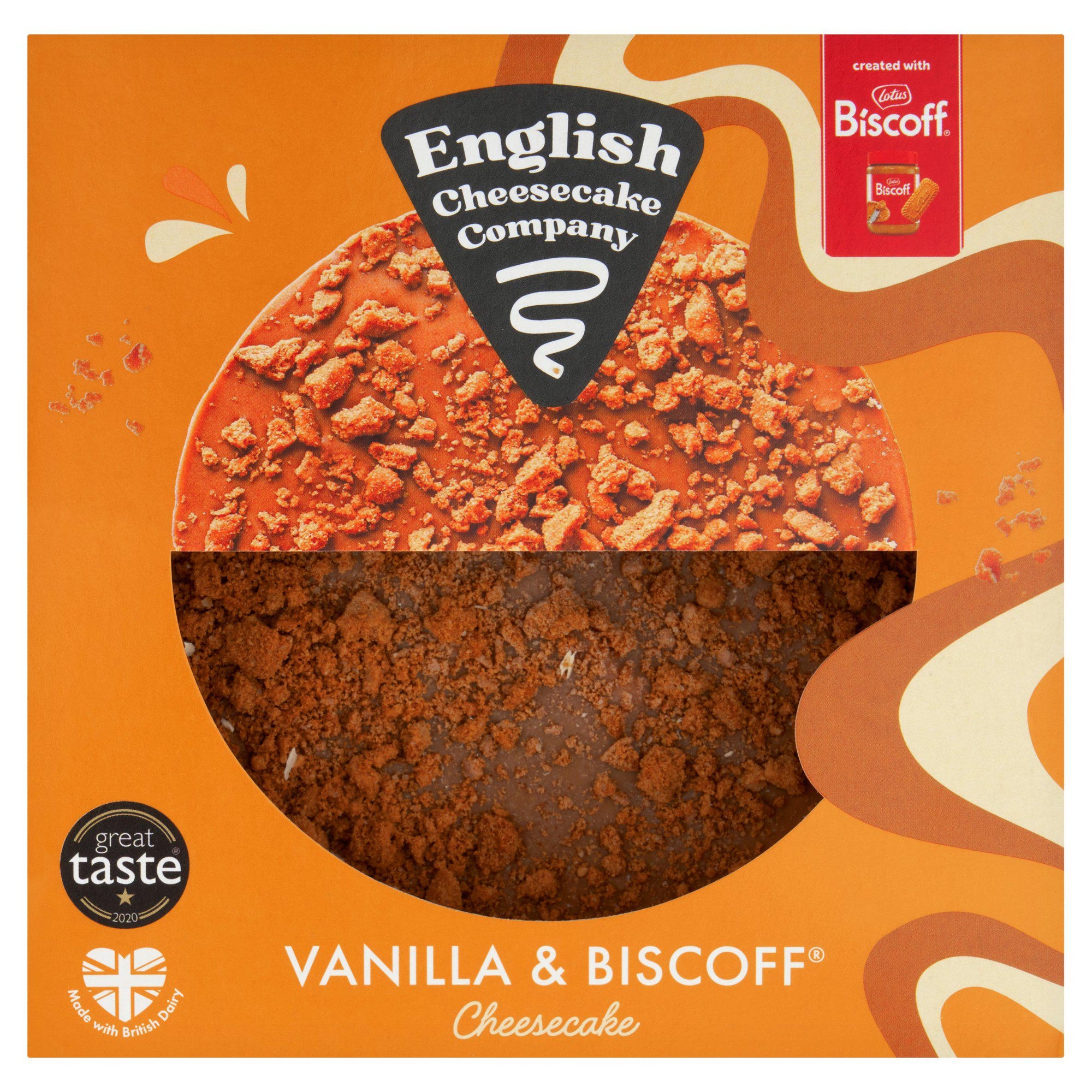 English Cheesecake Company Vanilla Cheesecake with Lotus Biscoff 14 portions