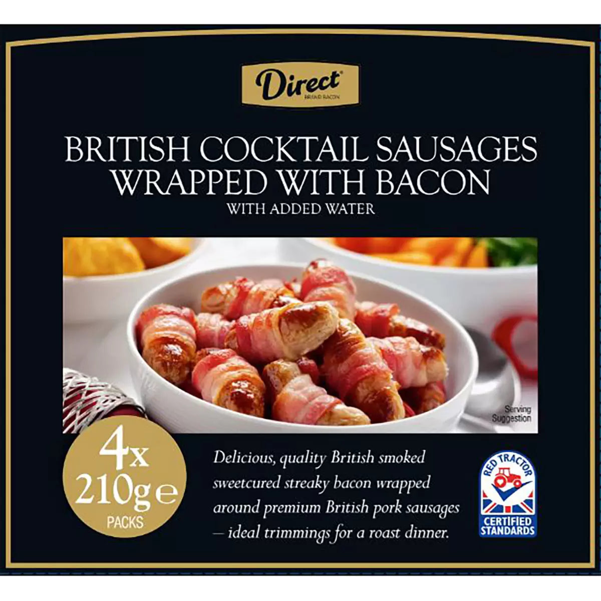 CC Direct Table British Bacon-wrapped Cocktail Sausages (40 pieces)