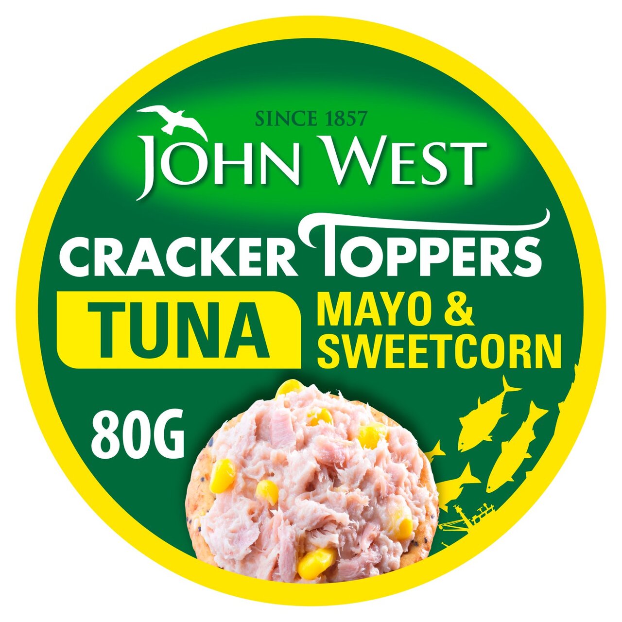 John West Cracker Toppers Tuna Mayo Sweetcorn 80g
