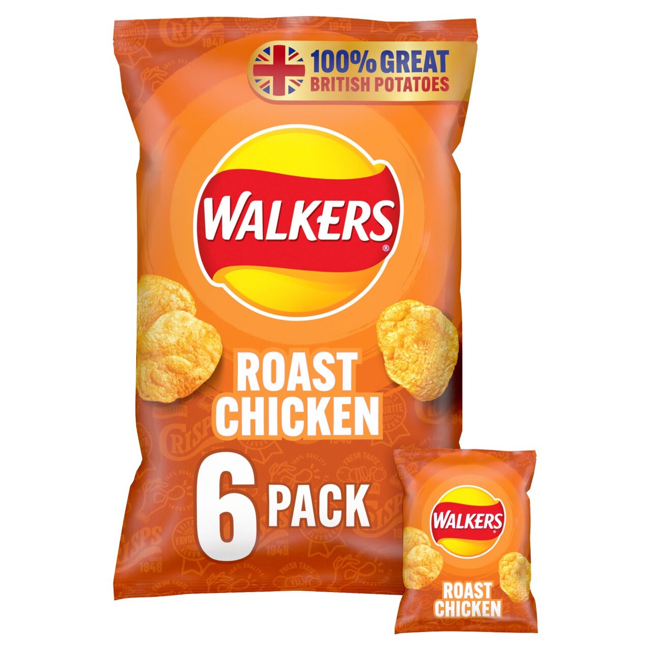 Walkers Roast Chicken 6 x 25g