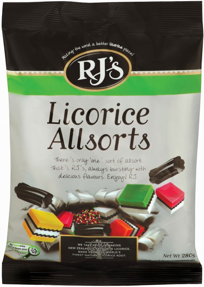 +RJ's Licorice Allsorts 280g