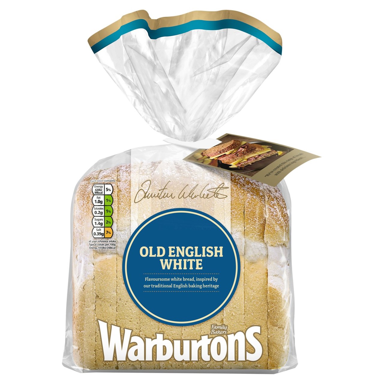 Warburtons 400G Premium Old English White Loaf