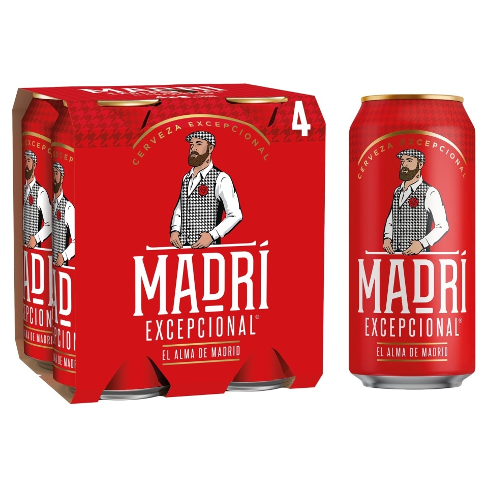 Madri Premium Lager Beer 4x440ml