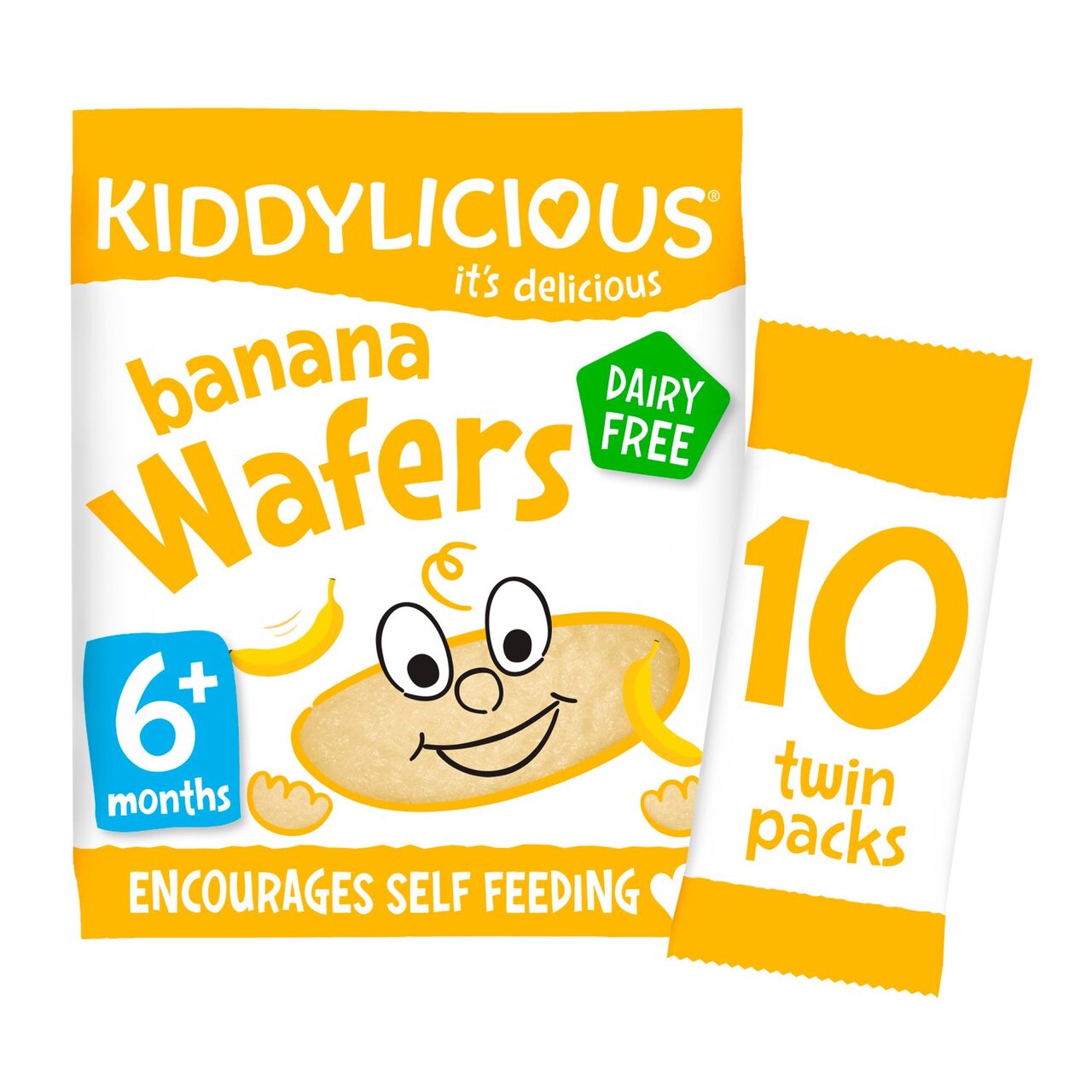 Kiddylicious Banana Wafers 10 x 4g