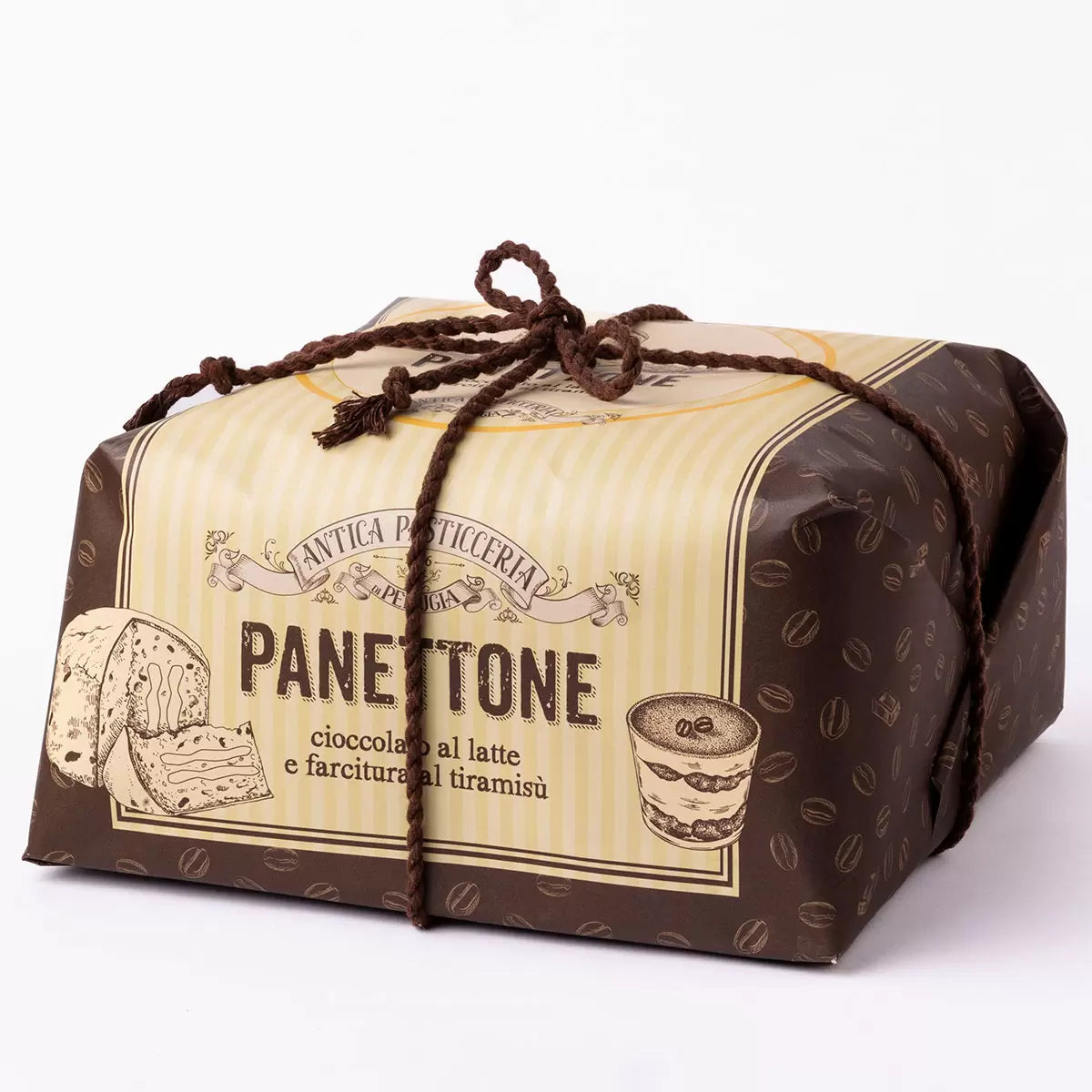 CC Antica Pasticceria Tiramisu Chocolate Chip Hand Wrapped Panettone 1kg