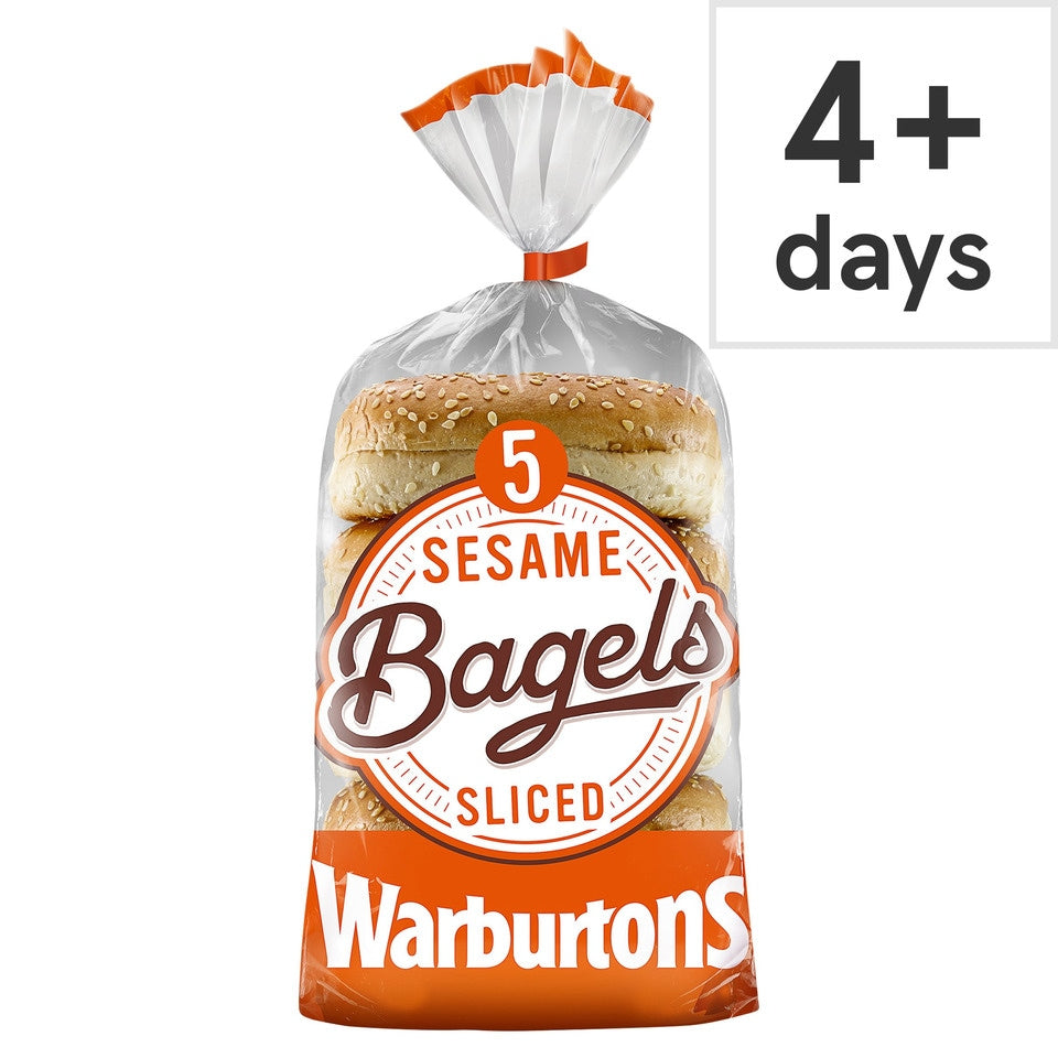 Warburtons pack 5 Sesame Bagels