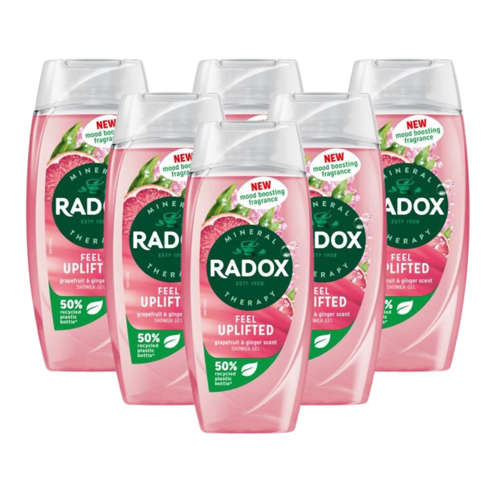 BULK Radox Shower Gel Feel Uplifted 225ml x 6