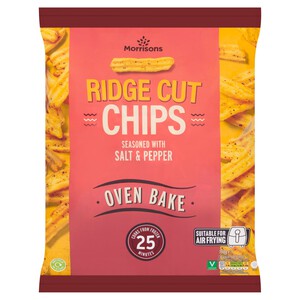 Morrisons Salt & Pepper Ridge Cut Chips 750g