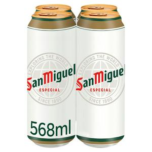 San Miguel Lager Cans 4 x 500ml