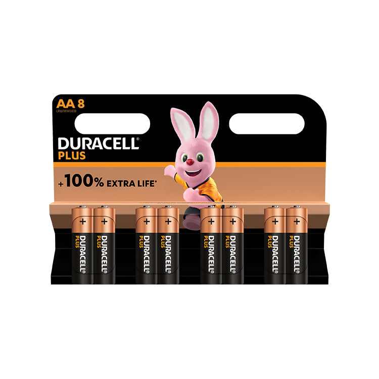 Duracell Plus Power AA Batteries 8 pack - 1445