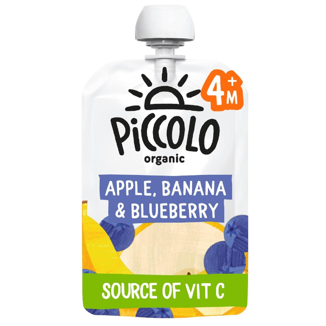 Piccolo Banana Blueberry & Apple From 6 Months 100g [021]