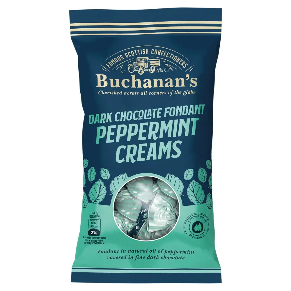 +Buchanan's Dark Choc Peppermint Creams 120g