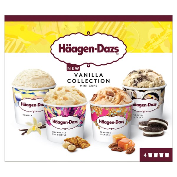Haagen Dazs Vanilla Collection 4Pk