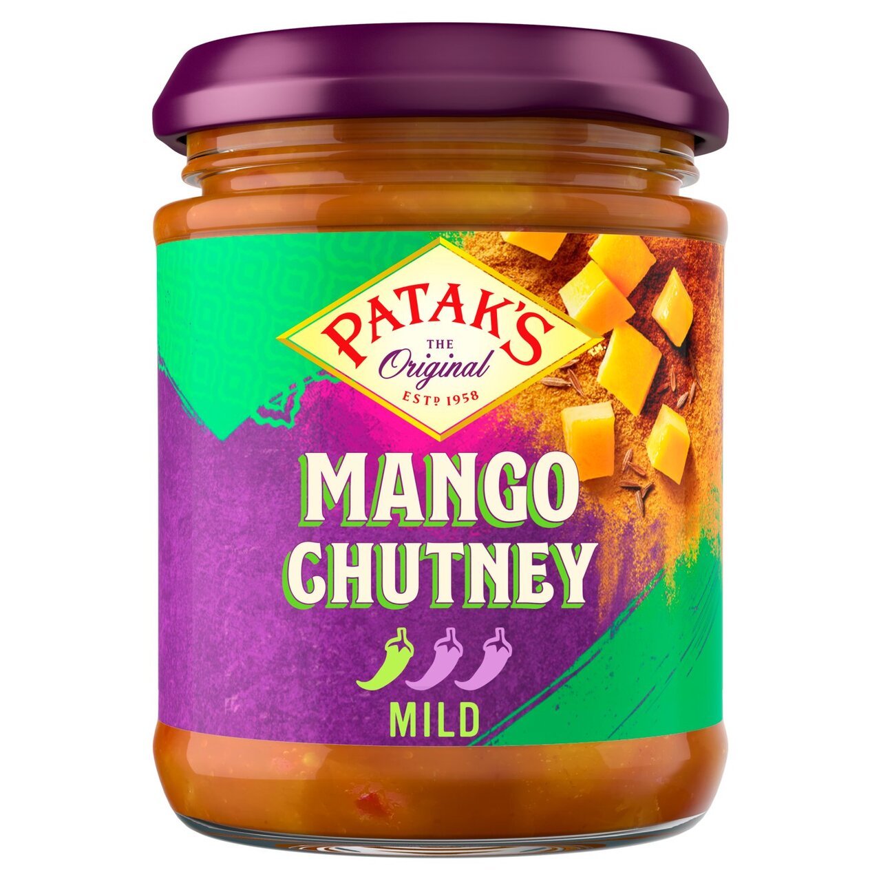 Pataks Original Mango Chutney Mild 210g