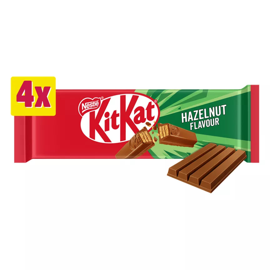 Kit Kat 4 Finger Hazelnut 4pk 166g