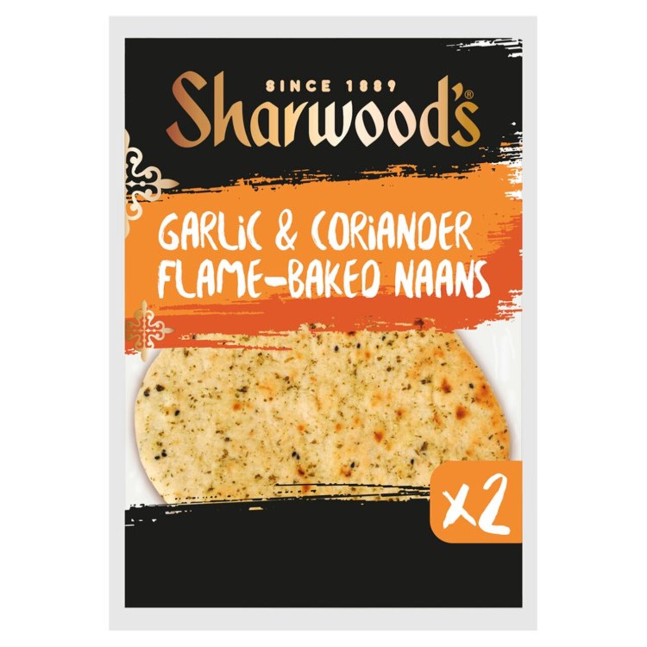 Sharwoods Garlic and Coriander Naans 2pk