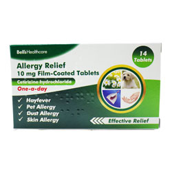 Bells Hayfever & Allergy Cetirizine 14 Tabs