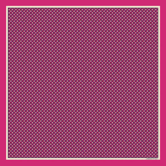 LV Scarf Mira, Cherry/Navy, 90x90cm