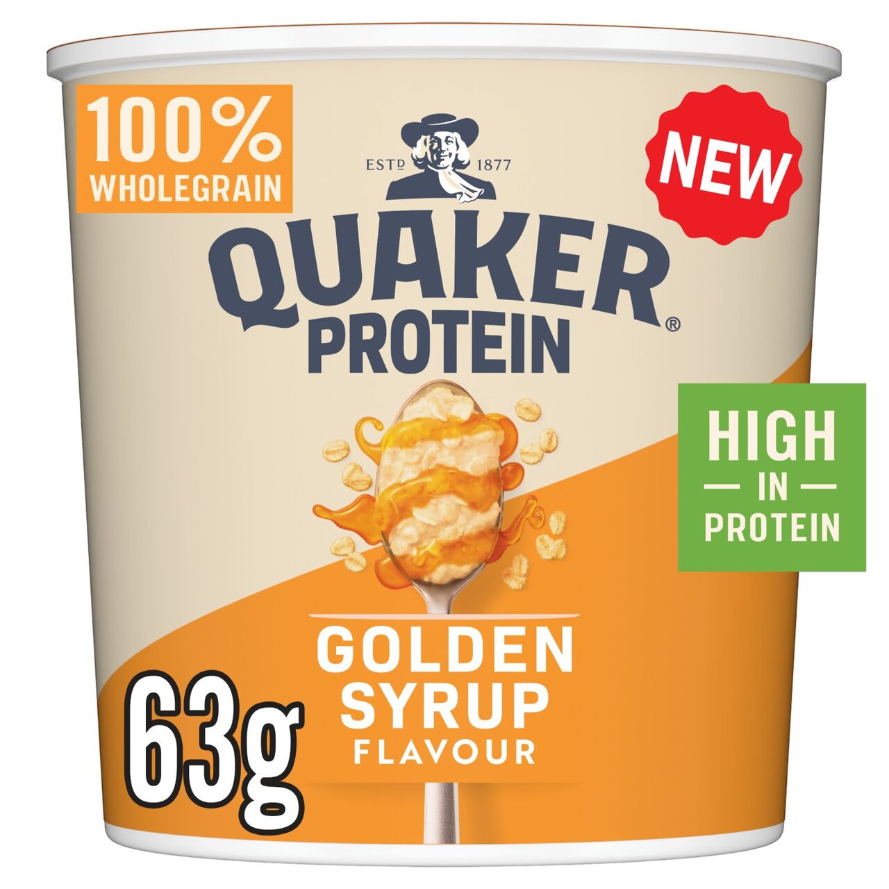 Quaker Oats Oat So Simple Protein Golden Syrup 63g