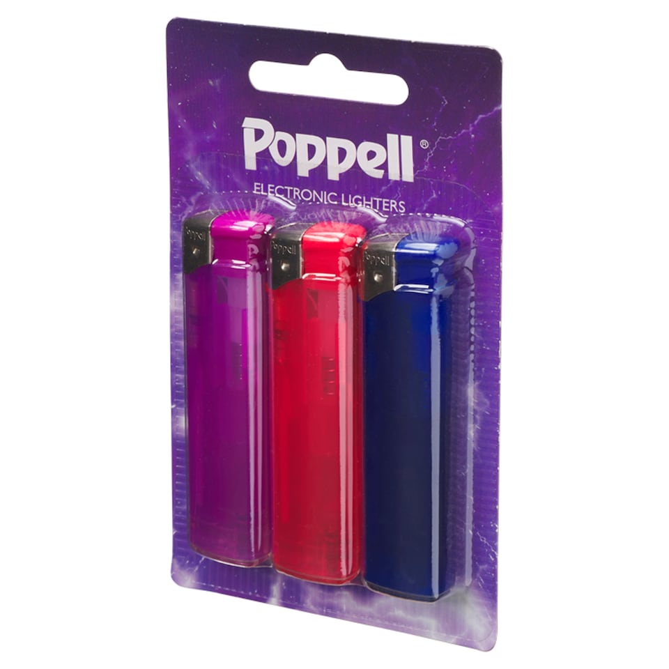 Poppell Electronic Lighter 3pk