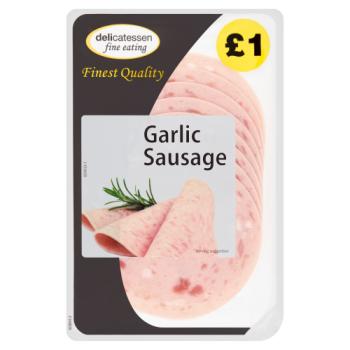 DFE SLICED GARLIC SAUSAGE 80G