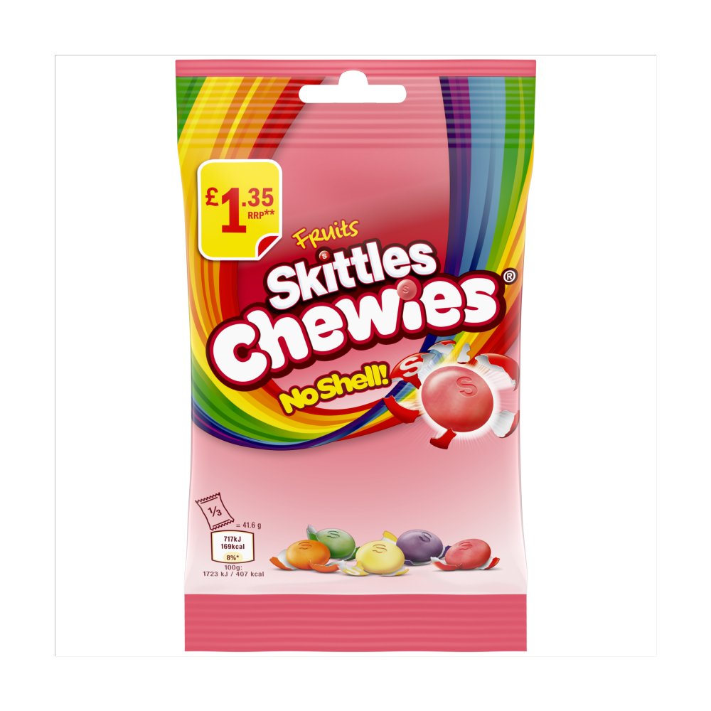 Skittles Chewies Fruits 125g PMP1.35 * 4009900538800 replacing