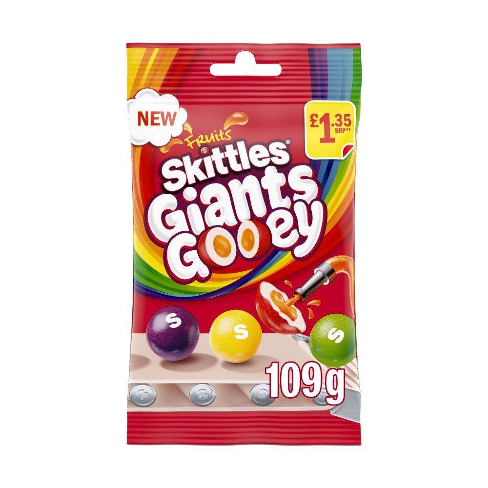 Skittles Giants Gooey Treat Bag 109g PMP1.35