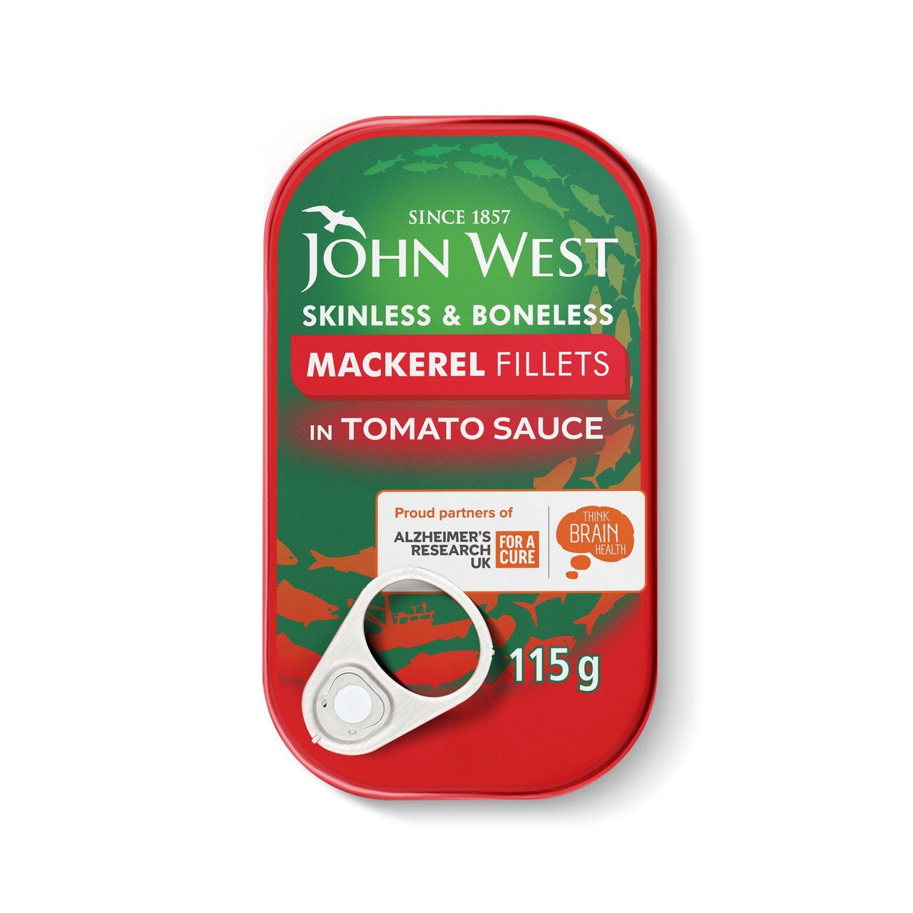 John West Mackerel In Tomatoes 115g