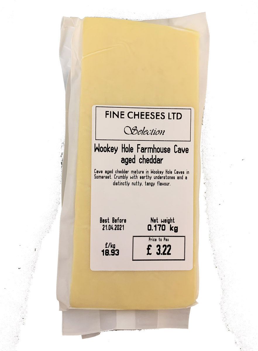 MLFC Wookey Hole Cave Aged Cheddar Approx 150g