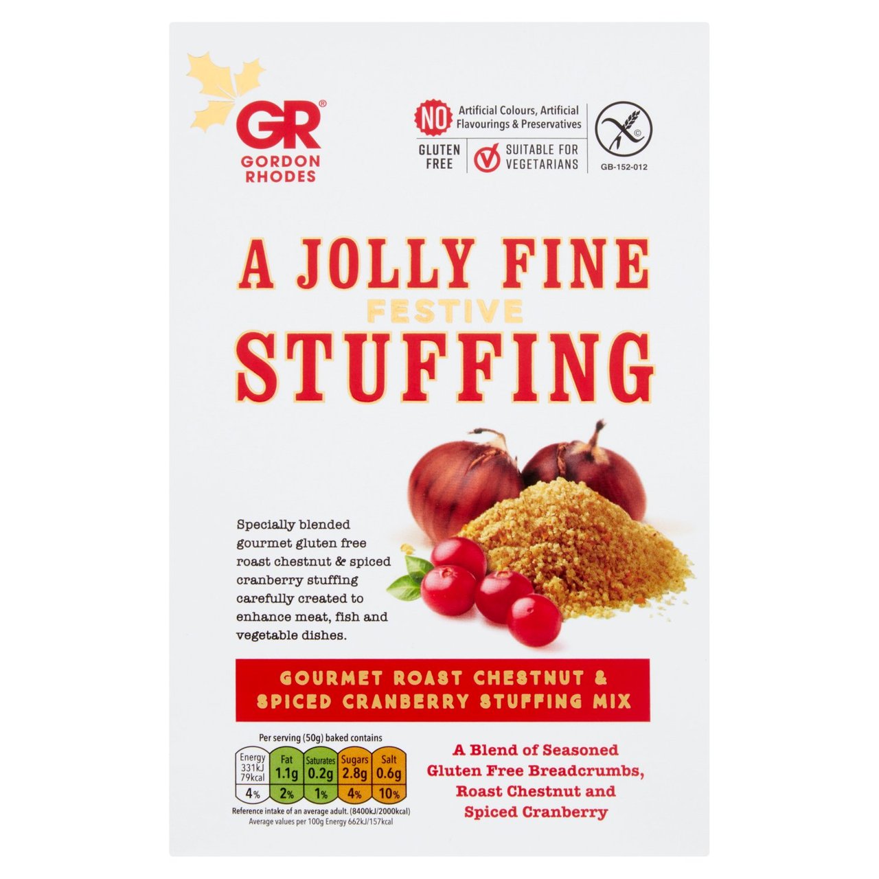 Gordon Rhodes Jolly Fine Stuffing, Chestnut & Cranberry