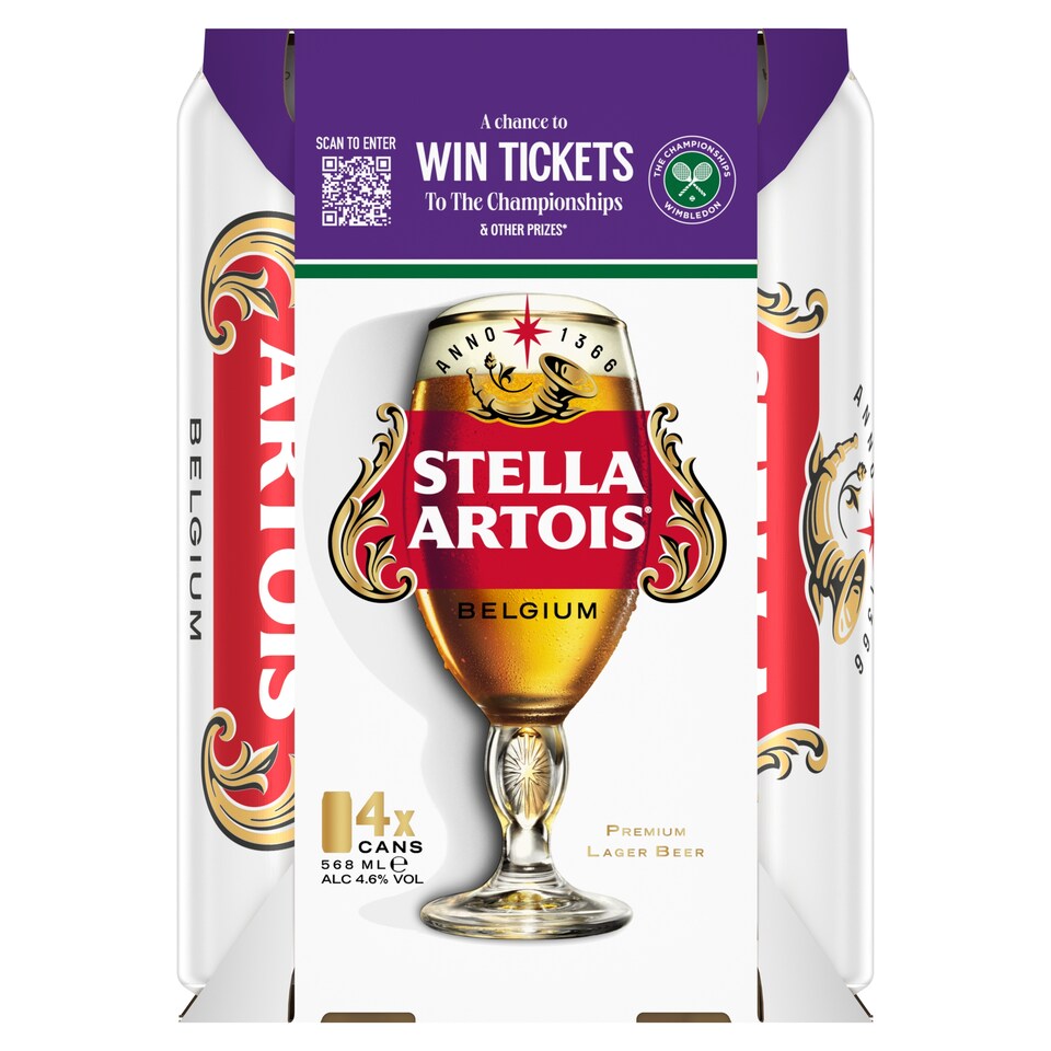 Stella Artois 4 x 568ml 4.6%