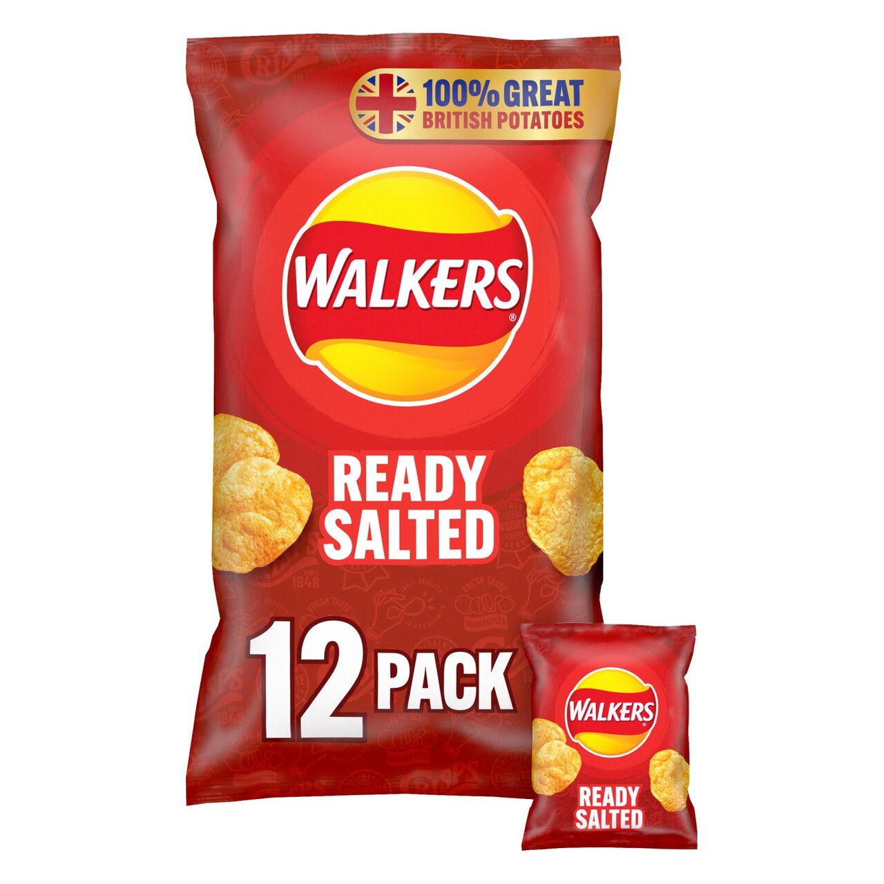 Walkers Ready Salted 12 x 25g
