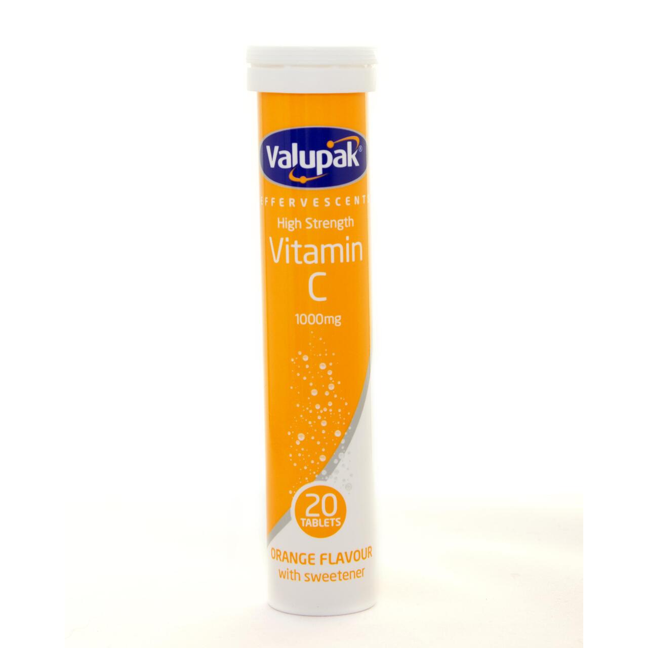 Valupak Vitamin C Effervescent 1000mg 20pk