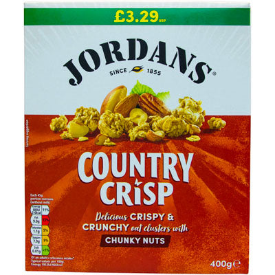 Jordans Country Crisp Chunky Nuts 400g PMP3.29