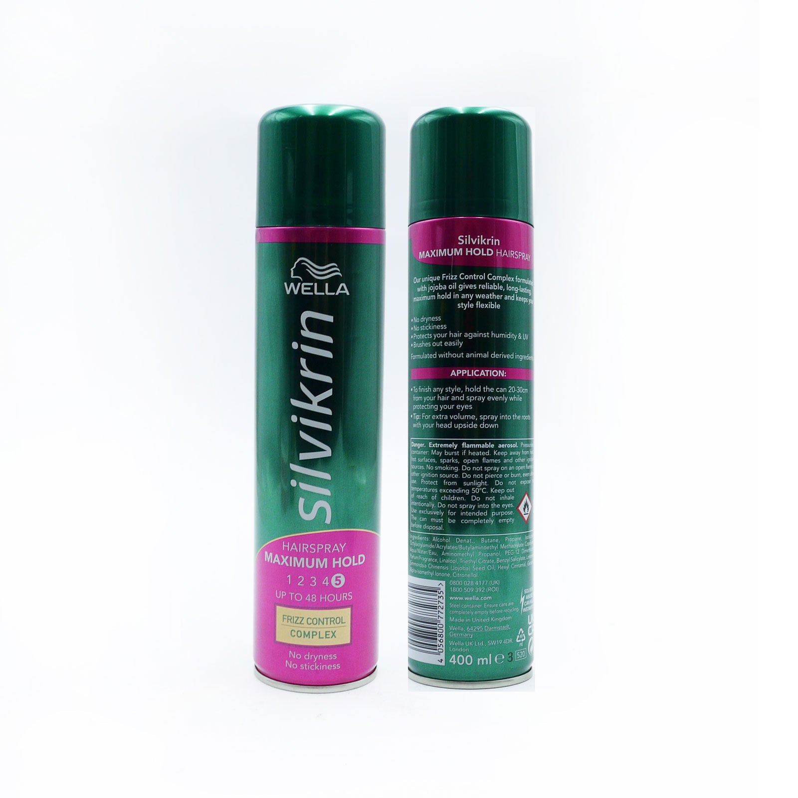 Wella Silvikrin Max Hold Hairspray 400ml