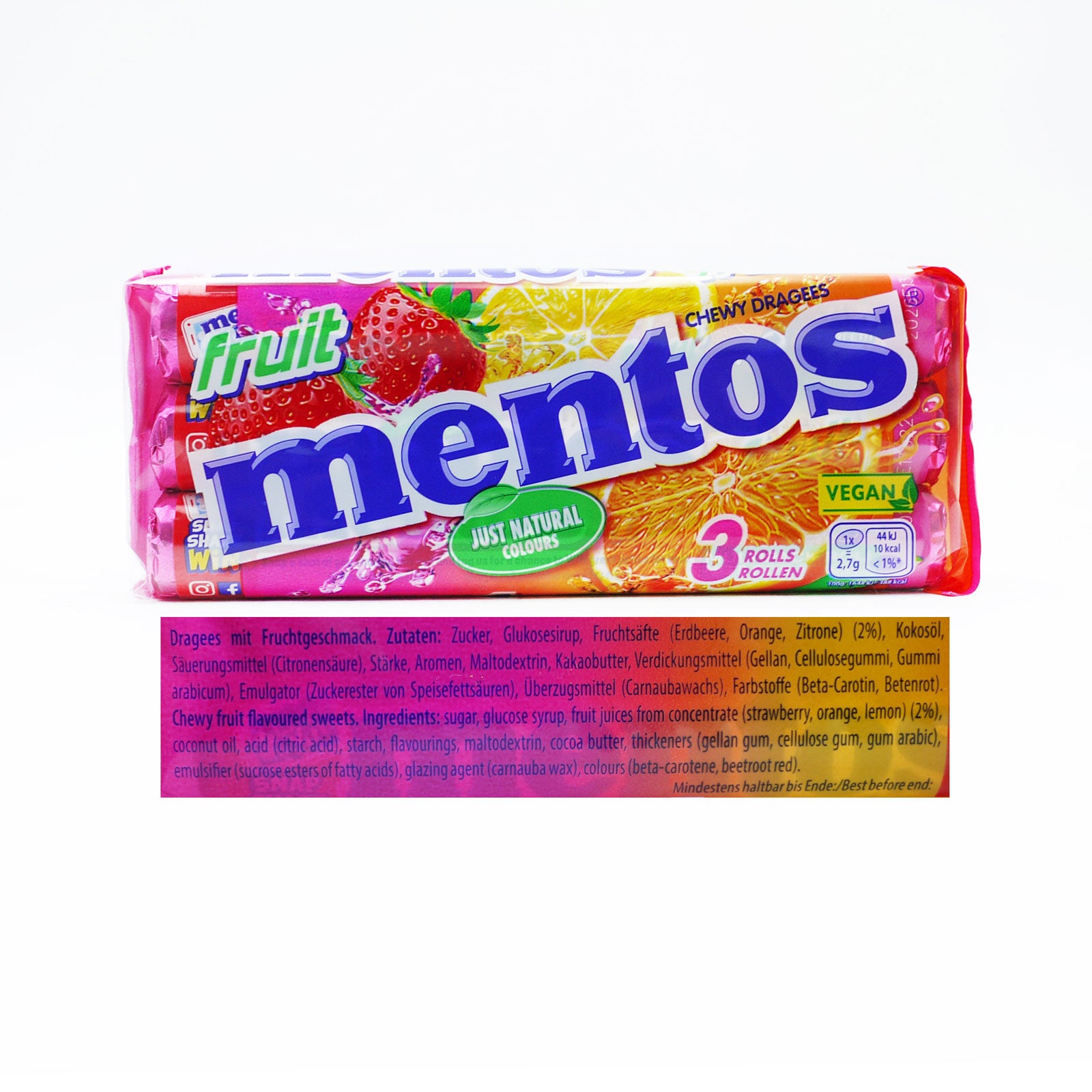 Mentos Fruit 3 pack