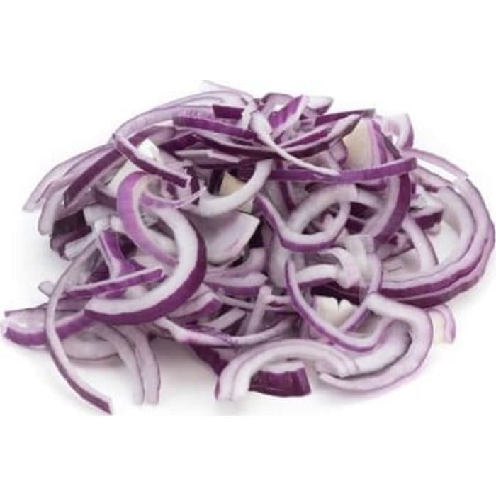 AMB Prepared Sliced Red Onion per kg