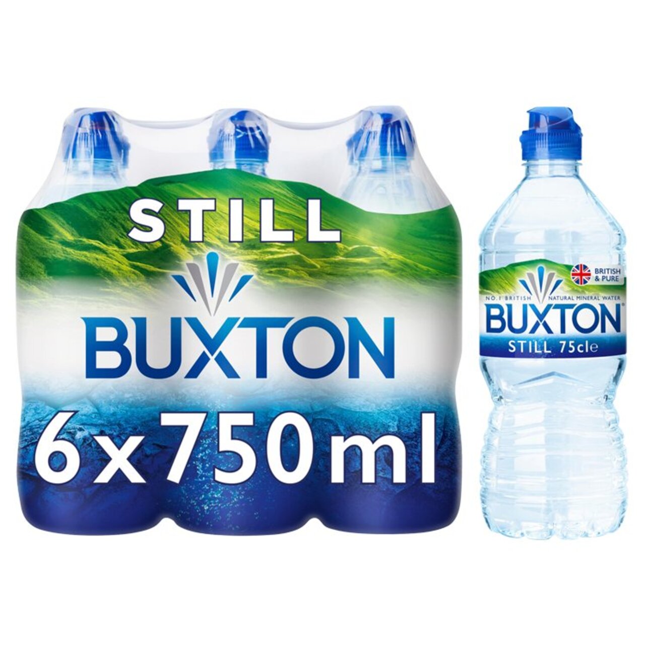 Buxton Still Natural Mineral Water 6 x 75cl