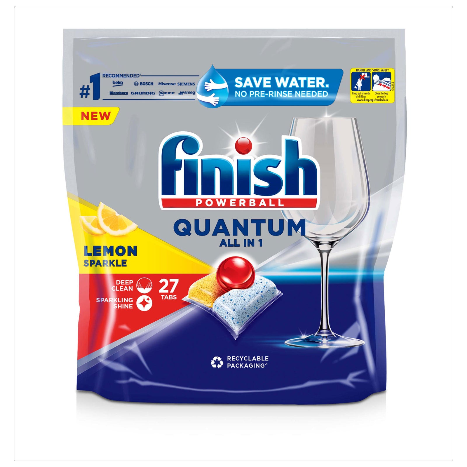 FINISH DISHWASHER TABLET QUANTUM LEMON (C) 27s
