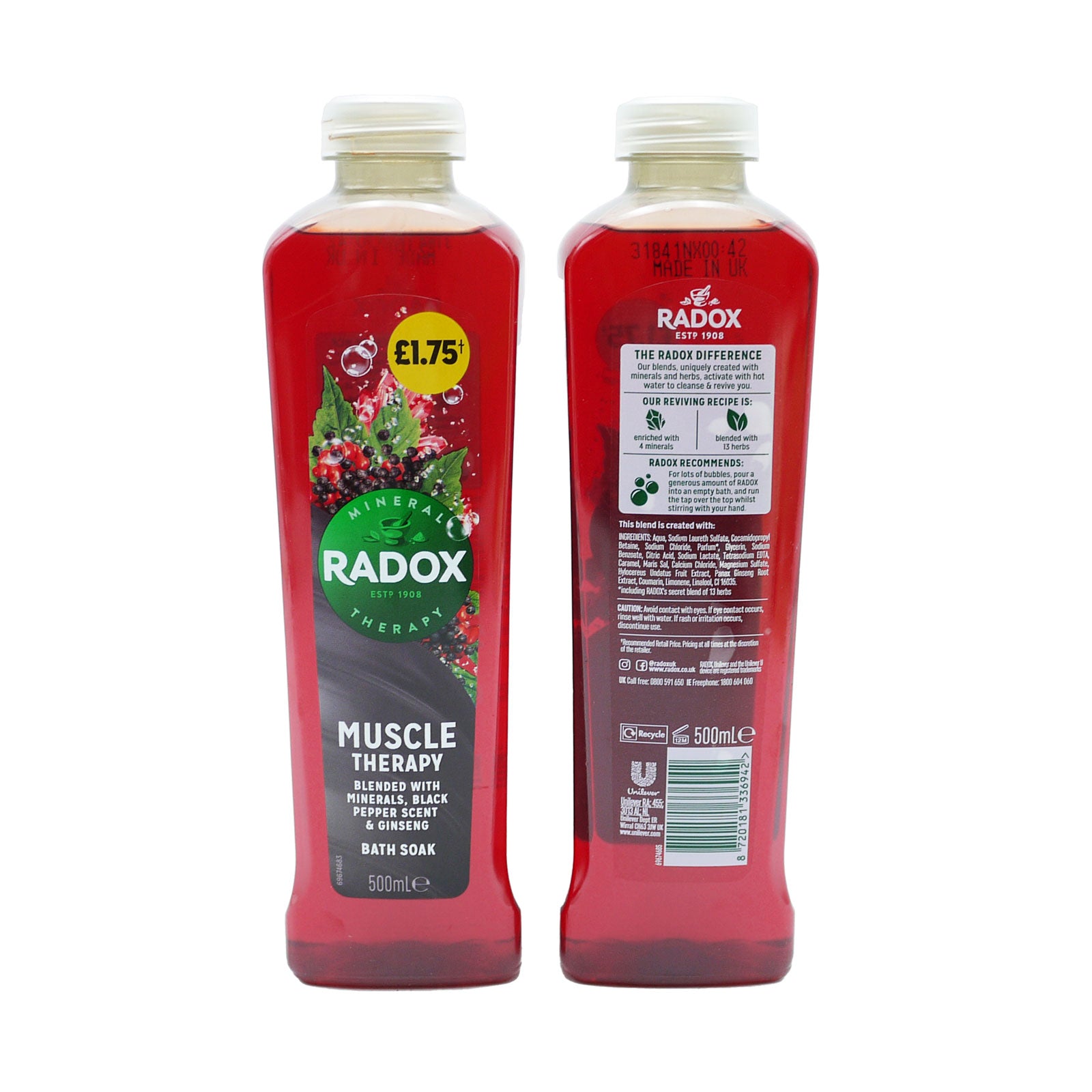 Radox Bath Muscle Soak Therapy 500ml