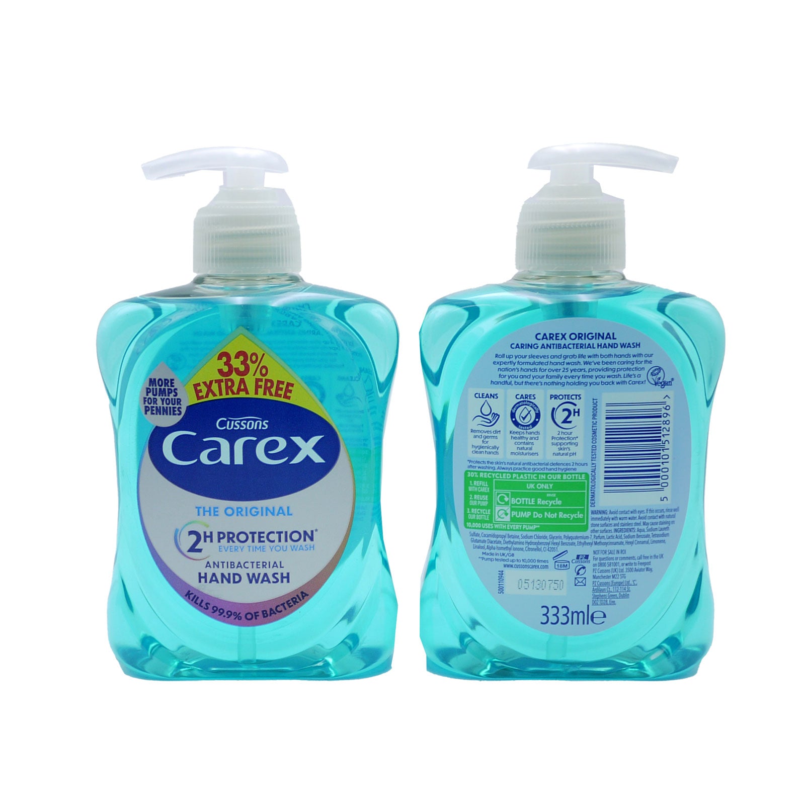 Carex Handwash Original Ex Value 250ml +33%