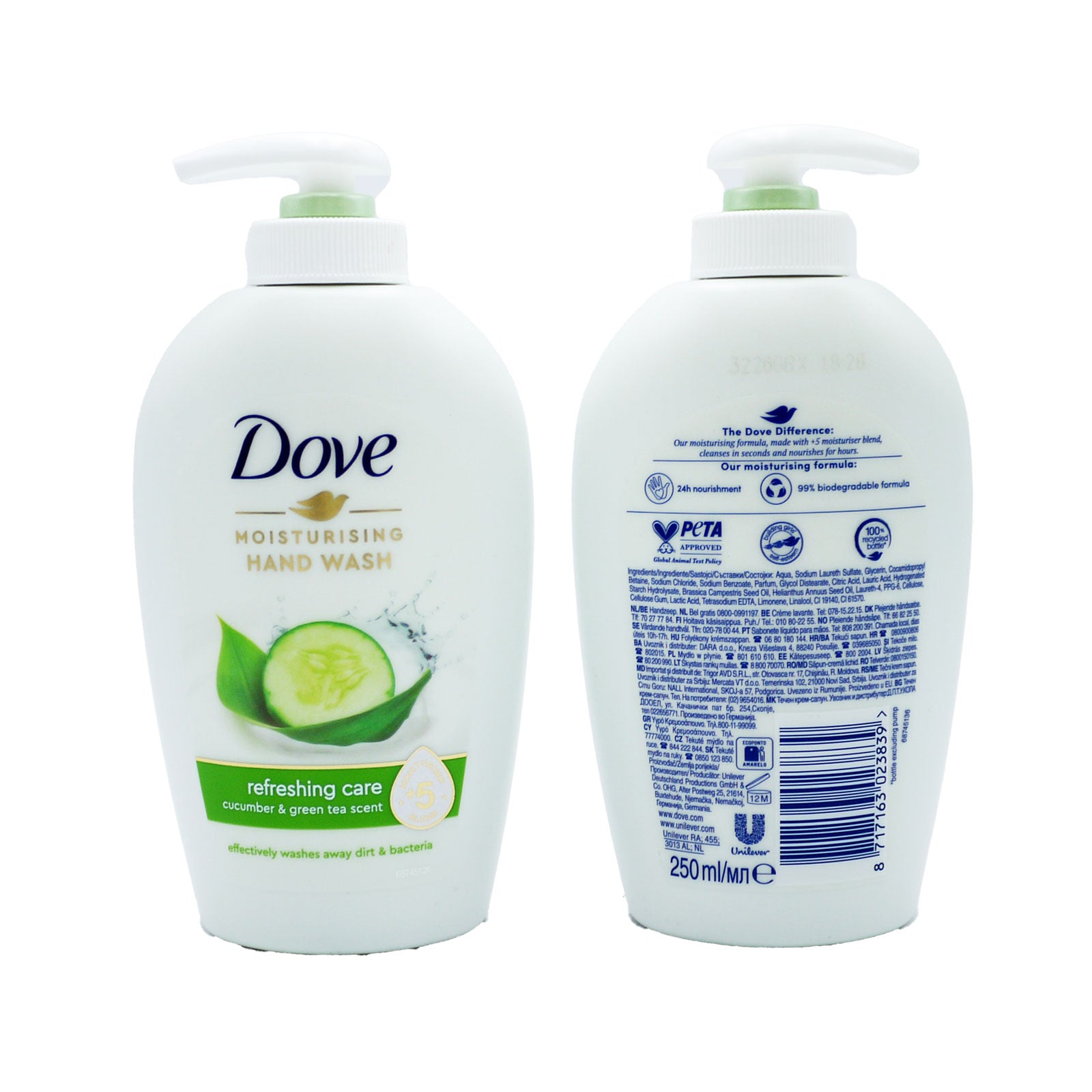 Dove Handwash Refreshing Care Cucumber 250ml