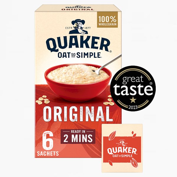 Quaker Oat So Simple Original Porridge 6pack