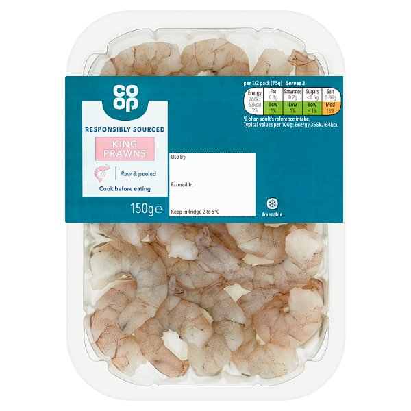 Co op King Prawns 150g 2F8