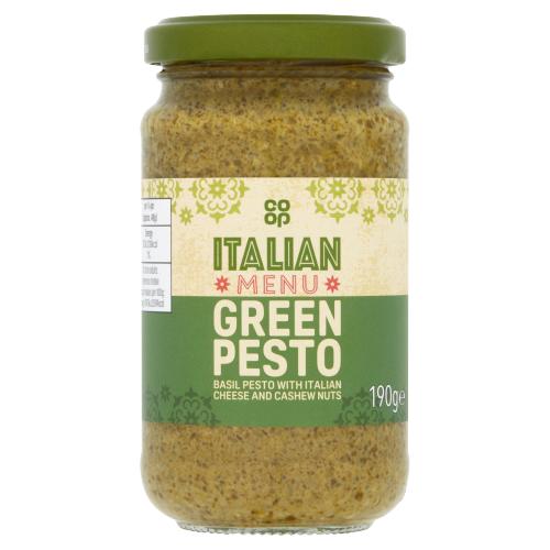 Co Op Italian Green Pesto 190g.