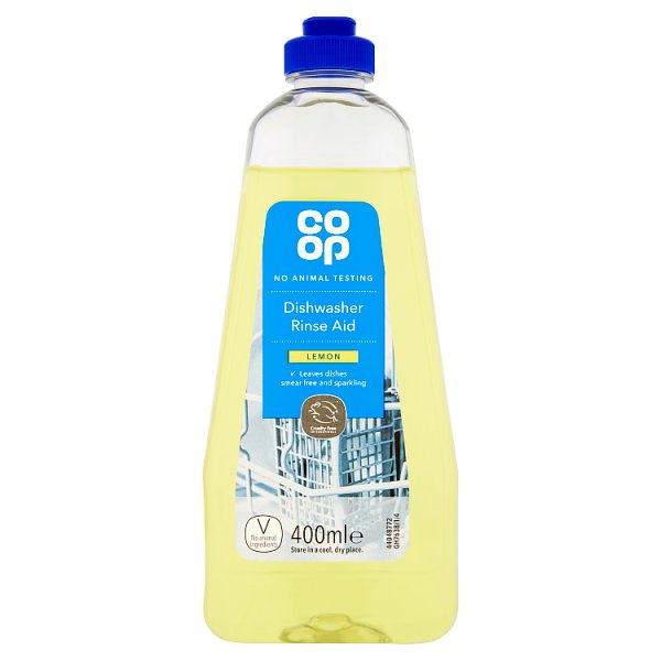 CO OP DISHWASHER RINSE AID LEMON 400ml