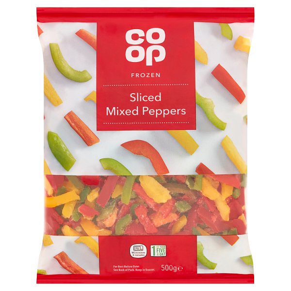 Co op Sliced Mixed Peppers 500g