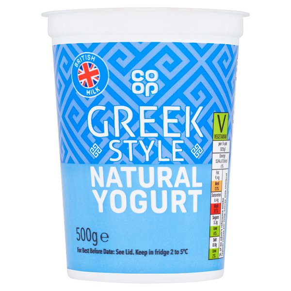 Co Op Greek Style Natural Yogurt 500g